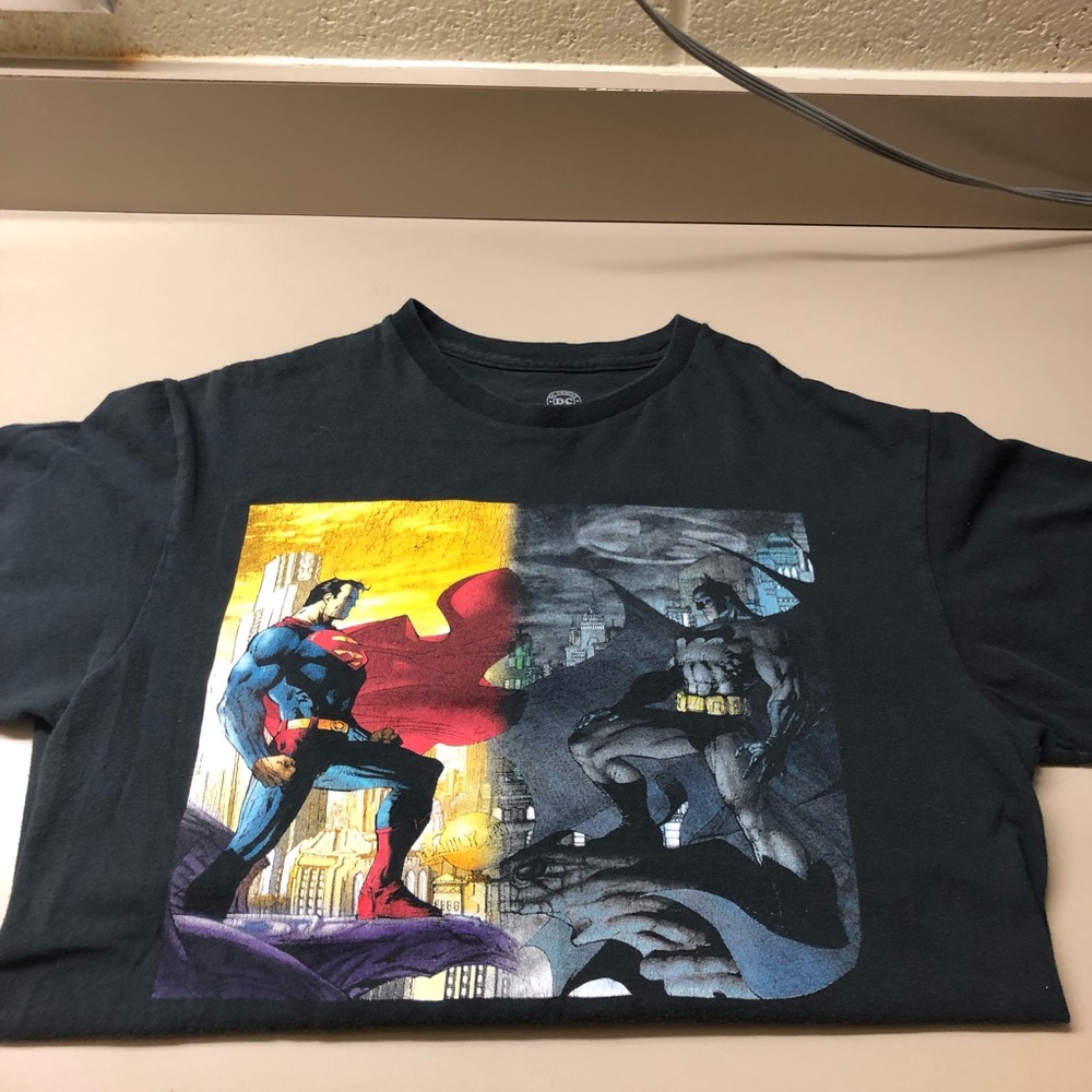 Vintage Batman vs Superman shirt